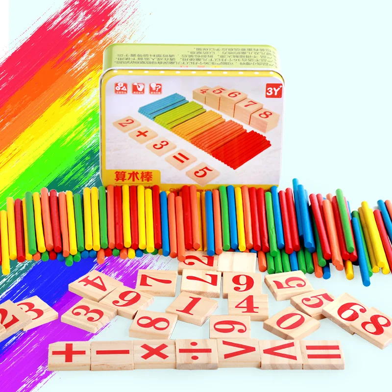 

Children Counting Sticks Kindergarten Primary School Addition And Subtraction Learning Mathematics Teaching Aids Stick Arithmeti