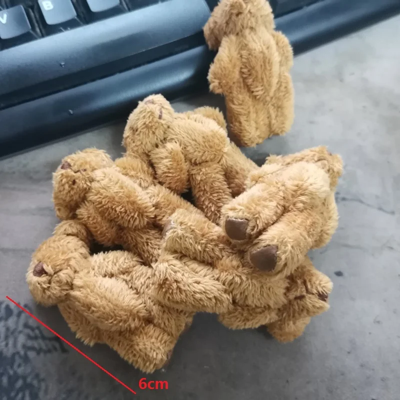 6cm bear with leather