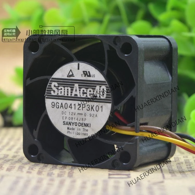 

Original NEW 9GA0412P3K01 DC12V 0.92A 4028 4CM Motor protection cooling Fan