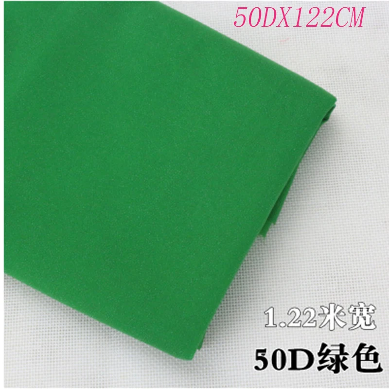 1-5 м/лот 1,22 м 30D/50D зеленая односторонняя клейкая тканая Ткань шелковая мягкая подкладка для лоскутного железа ручной работы аксессуары для diy 2175