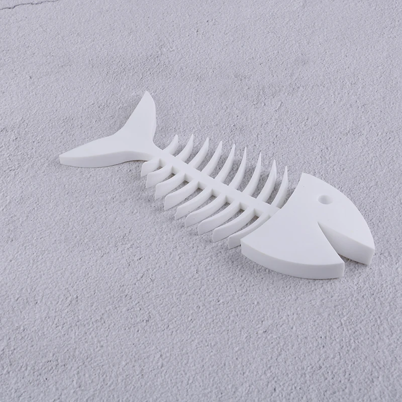 1Pcs Creative Fish Bone Shape Soap Box Bathroom Drain Soap Dish Holder Home D