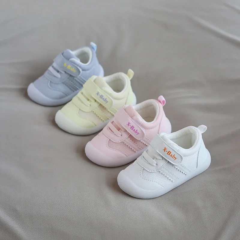 2020 xiaoliubao autumn new 1-3 year old boys and girls fruit soft soled baby shoes Velcro walking |
