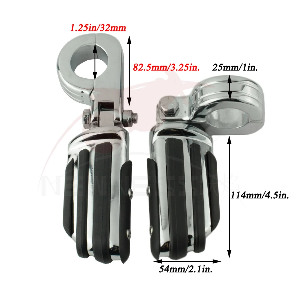 Мотоцикл " 1,25" 1," дюймов Highway Bar подножки для ног крепление для Harley Sportster Electra Glide Road King Street Glide - Цвет: 1.25 inch set 32mm