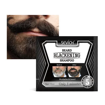 

5pcs Beard Blackening Shampoo Natural Without Stimulation Dyed Beard Shampoo Beard Care Q1