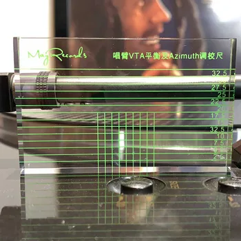 

LP Vinyl Record Player Ruler Acrylic Tonearm Balance Phono Level Accessories Azimuth Headshell VTA Measuring Singing Arm