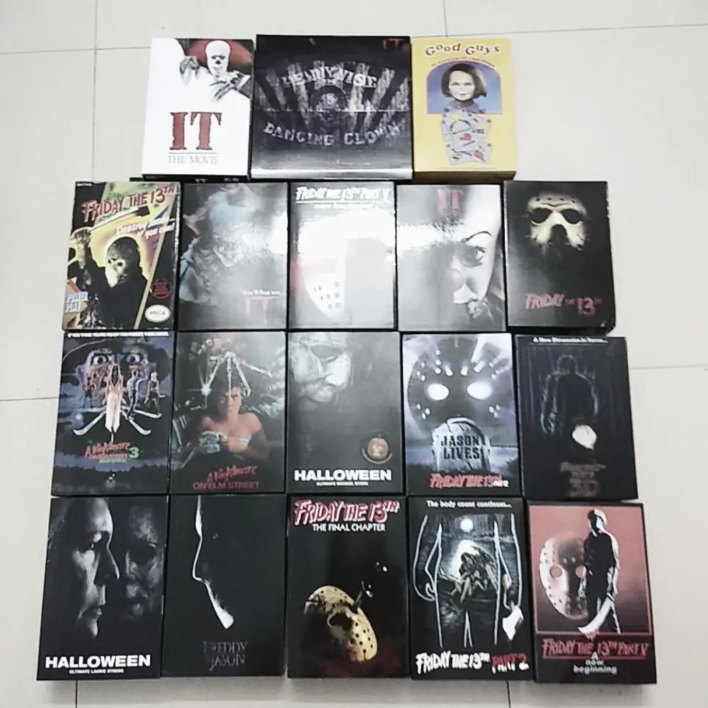 NECA 13th Friday 3D Джейсон Leatherface Стивен Кинг Джон Карпентер Майкл Майерс Фредди Крюгер Pennywise Джокер фигурка