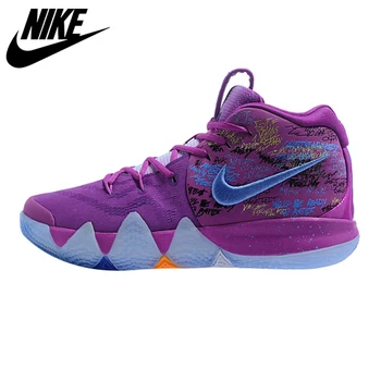

Nike Kyrie 4 Irving 4th Generation Confetti Men's Basketball Shoes,Purple, Shock Absorption Wear Resistant Wraparound
