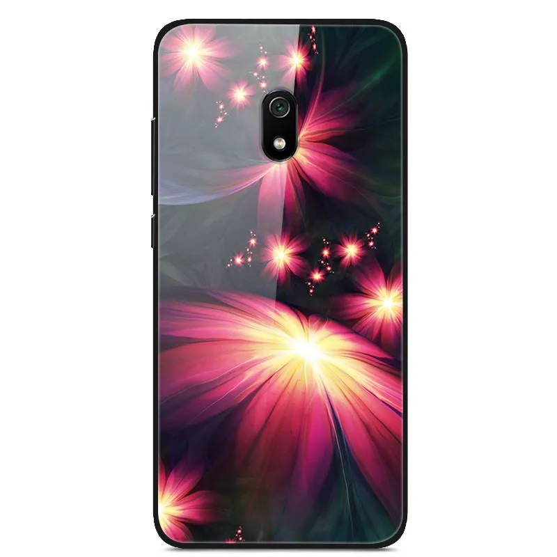 Для Xiaomi Redmi 8A чехол из закаленного стекла с принтом задняя крышка Жесткий чехол для Coque Xiaomi Redmi 8A 8 A Redmi8A чехол для телефона fundas
