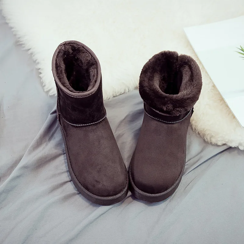 Новые Xiaomi Youpin короткие труба зимние ботинки женские дикие повседневные ботинки плюс бархат толстая нескользящая хлопковая обувь, сохраняющая тепло