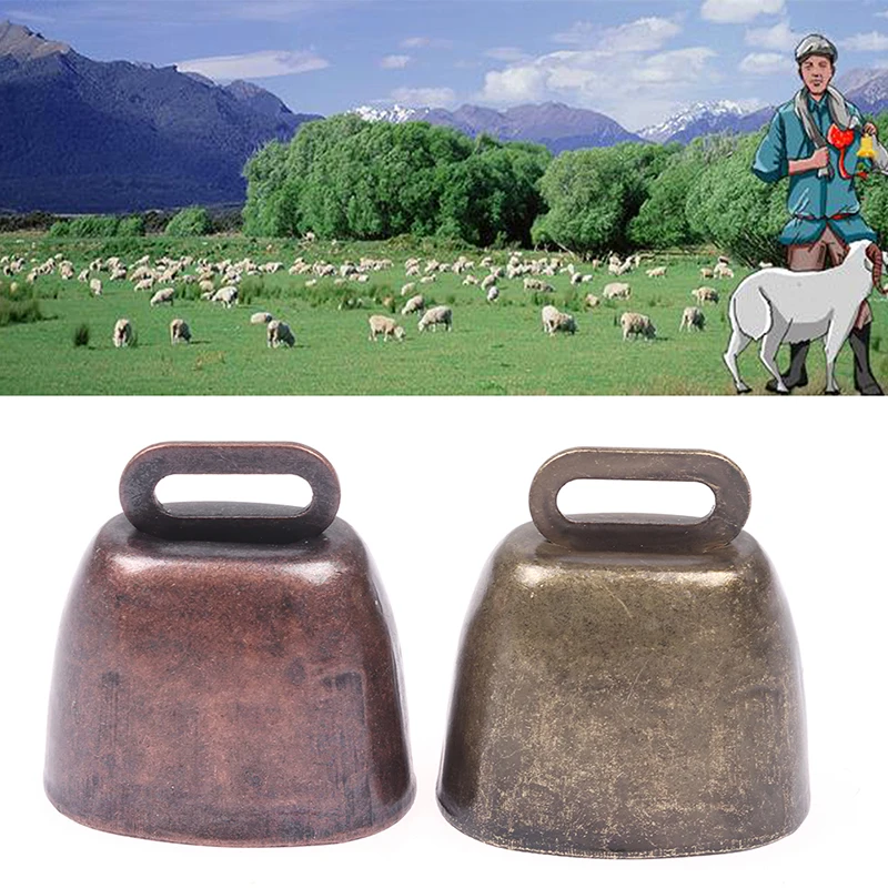 1PC campanas de cobre gatos, perros, decoración de mascotas campanas percha campanas de Metal fuerte Crisp extender más fuerte vaca caballo oveja pastizal