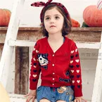 Дунгуань даланг свитер женщин кардиган свитер Мода девочек детская одежда мультфильм