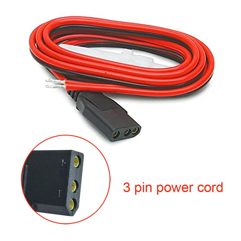 Power Cord Cable CB power cord cable 2-wire 15A 3-pin Plug Fused Replacement CB Power Cord