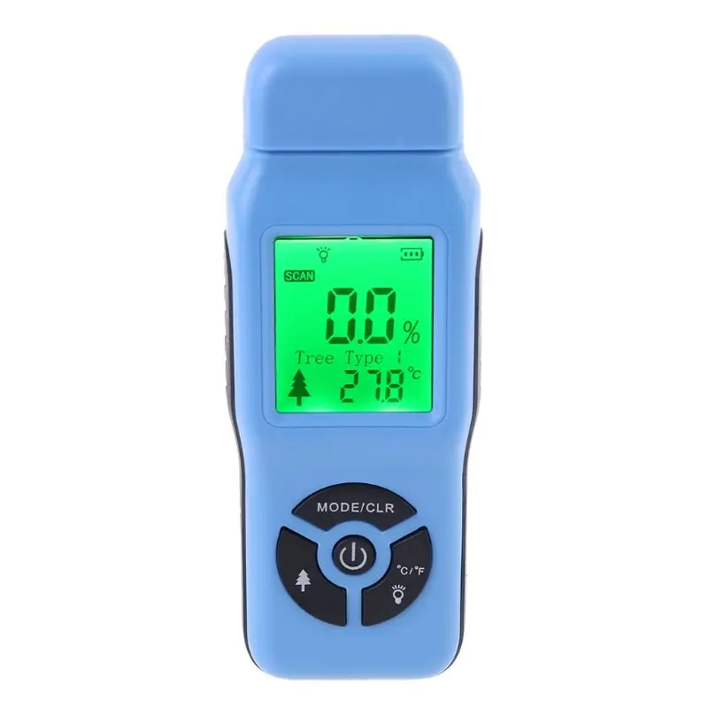 blue OOTDTY измеритель влажности древесины влажной бамбука датчик бумаги 2%~ 70% A5YD - Цвет: blue