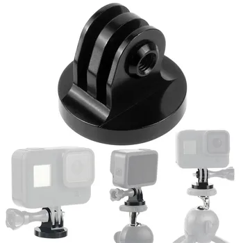

CNC Aluminium Alloy Small Size Tripod Mount Adapter 1/4 with Thread for Gopro Hero Xiaoyi SJCAM Action Camera