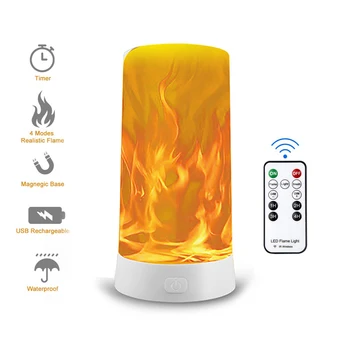 

90LEDs Flame Lamps 4Modes Effect Light Flickering Emulation Fire Light Yellow Flame With Gravity Sensor For Festival Decoration