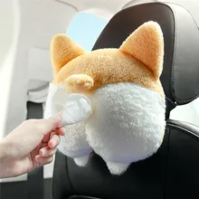 Cartoon Universal Car Tissue Box 1PC Dual-use Hanging Carton Set Cartoon Paper Towel Pumping Tissue Boxes 1108#30