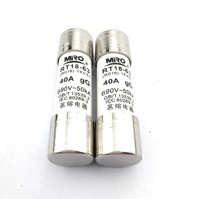 Ming плавленый RO16-40A(RT14-32 RT18-63) 14*51 предохранитель R016 предохранитель