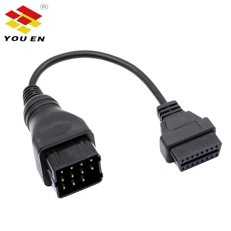 YOUEN OBD2 сканер грузовик диагностический кабель для GAZ 12 Pin к OBD 2 16Pin мужской разъем работает с TCS CDP PRO адаптер