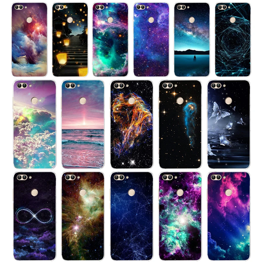 15Aa Art Star Albero Cielo Spazio Caso Molle Di Tpu Della Copertura Per Huawei Honor P Di Smart 2018 2019 Y6 Prime 2018 Nova 2I 3I Vista 10
