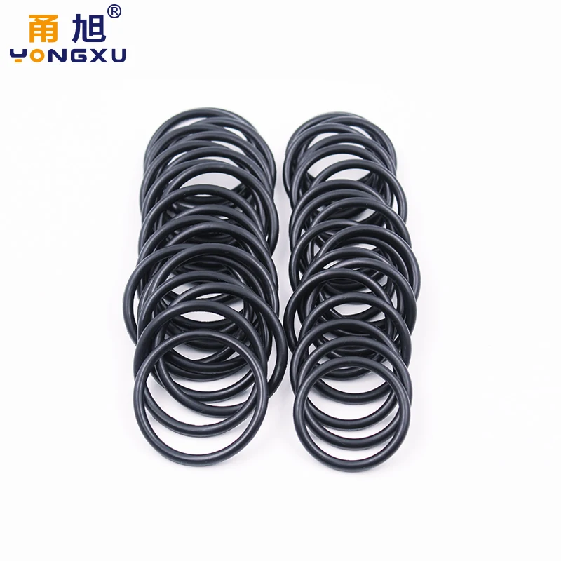 Rubber O Rings Keycap O Rings Silicone O Rings NBR O Ring Seal Gasket Thickness CS3.55mm ID18-155mm Wear Resistant Automobile Petrol Nitrile Waterproof