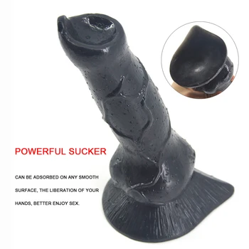 Big Realistic Animal Dildo Wolf Penis with Suction Cup Dildo Sex Toys for Women Masturbation Vaginal G Spot  Anal Sex Adult Toy 4
