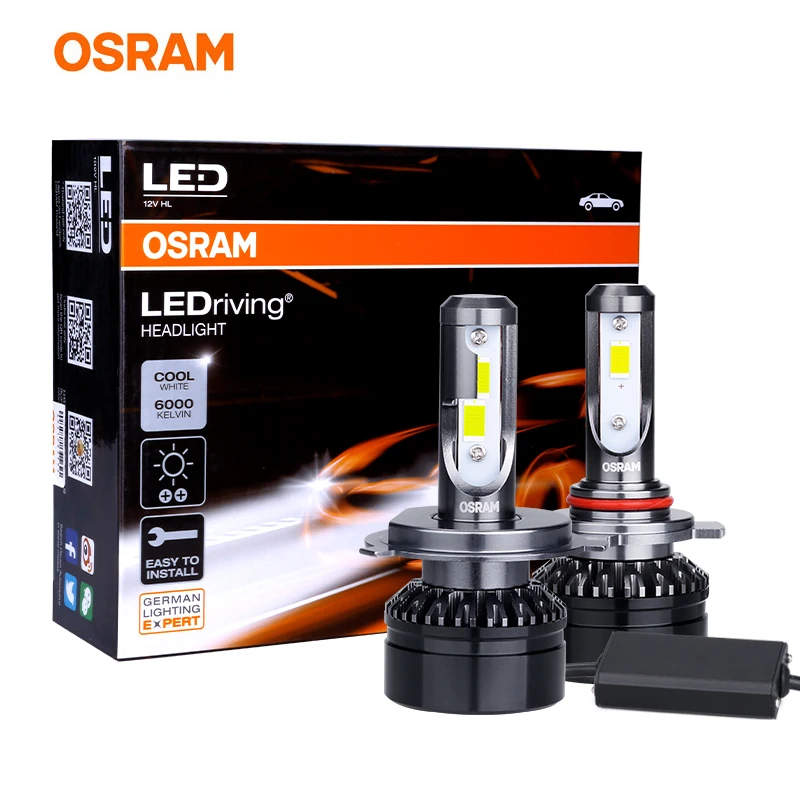 Лампа Ксеноновая OSRAM лампада H4 H7 светодиодный Автомобильный светодиодный расклинивающий головной светильник H11 H16 HB3 HB4 9012 HIR2 9005 9006 H8 светильник лампы холодный белый 6000K дневного света 25W(1 пара