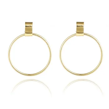 

Pendientes Aretes Oorbellen The Students Personality Contracted Geometric Circle Stud Earrings Exaggerated Eardrop Ear Ring