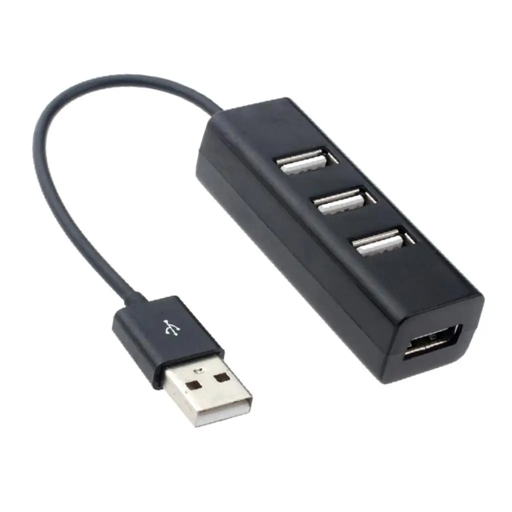 4-Порты и разъёмы USB 2,0 концентратор ж/высокое Скорость адаптер ON/OFF переключатель для ПК сплиттер