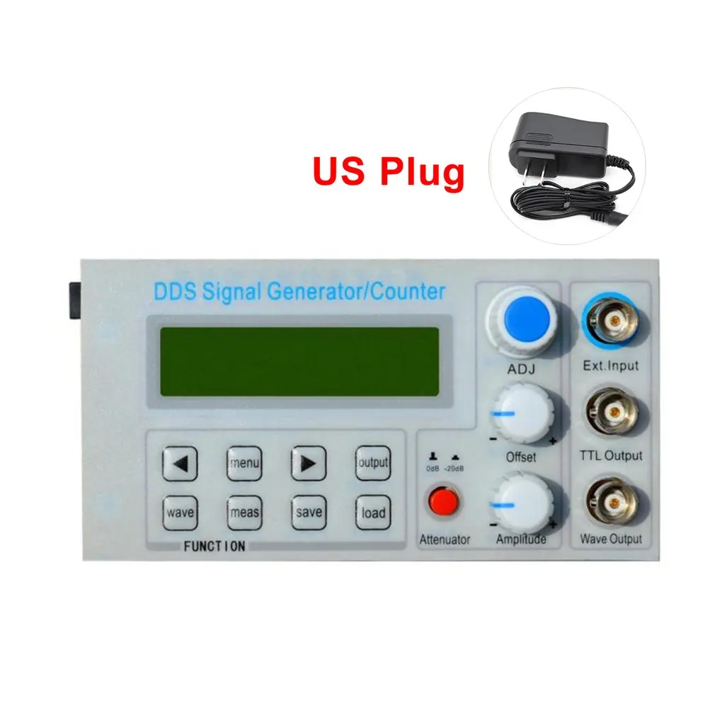 

FellTech SGP1008S Embedded Panel DDS Function Signal Generator/Teaching Instrument Signal Frequency Counter with Adapter US