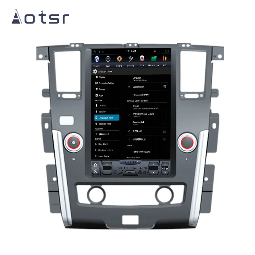 PX6 Android 9 Tesla стиль автомобильный dvd-плеер gps навигация для Nissan Patrol 2010 Авто Радио стерео Мультимедиа Плеер головное устройство