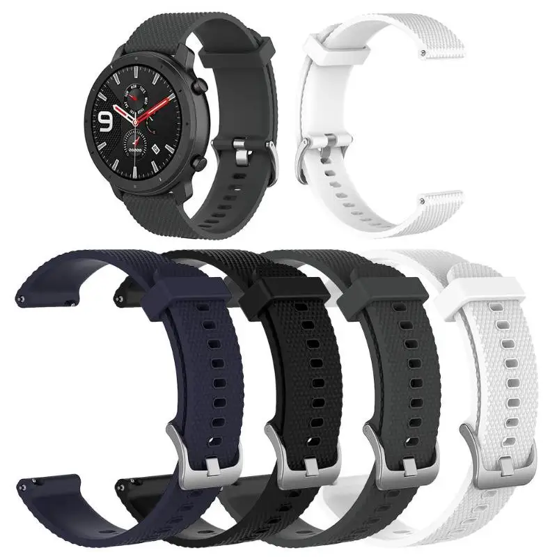 22 мм ремешок на запястье для Huami Amazfit GTR 47 мм силиконовые браслеты для часов для Amazfit GTR Замена браслета смарт-Аксессуары