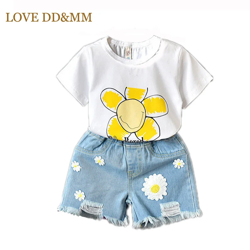 Комплекты для девочек LOVE DD &amp MM новая летняя детская одежда 2020 футболка с