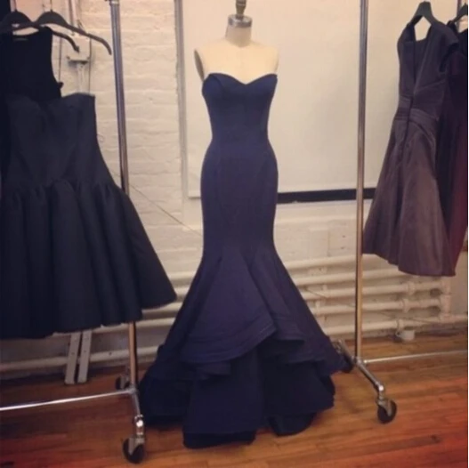 Изготовленный на заказ vestido de renda robe de soiree сексуальный Милая Синий Вечерние Длинные Русалка Нарядные платья