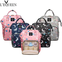Lequeen – sac à langer de grande capacité pour maman, sac à dos de voyage en plein air, sac à couches pour soins de bébé