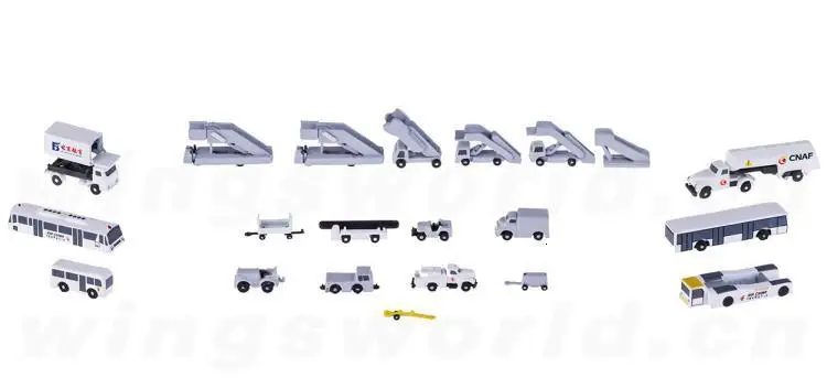 Новые специальные aeroclassic 1/400 AC4CAGSESET Китай Международный авиационный наземный автомобиль набор из 21 игрушки для детей военный