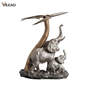 

VILEAD Nice Modern Deer Elephant Statues European Style Crafts for Home Decoration Resin Animal Figurines Office Room Decoration