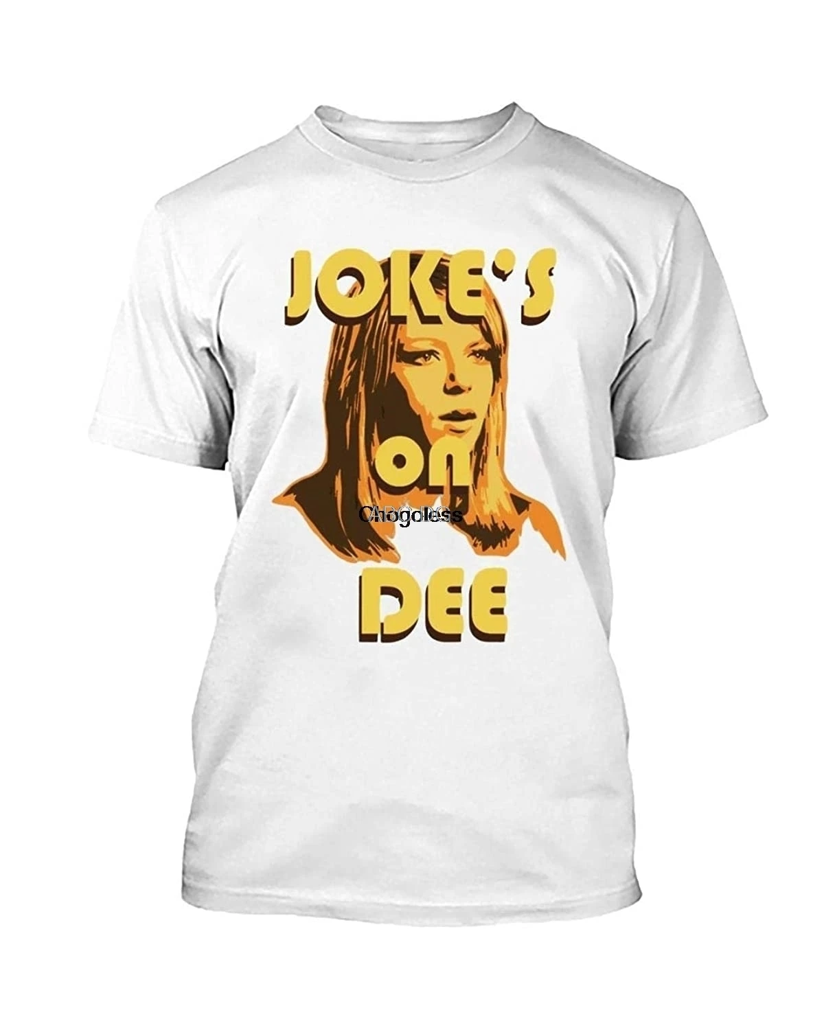 Белая футболка с изображением шуток на Dee Always Sunny in Phi-la-del-phi-a |