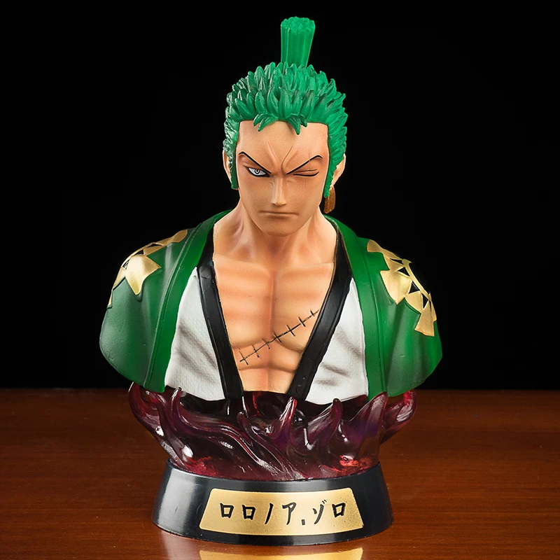 the office funko pop Anime One Piece Figure One Piece Roronoa Zoro Luffy  Bust PVC Action Figure Toys One Piece Night Light led color changing figure ninja turtles toys