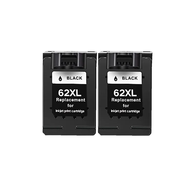 Картридж с чернилами для HP62 HP62XL 62 XL 62XL Officejet 5740 5741 5745 Envy 5640 5660 7640 5540 5544 5545 5546 5548 струйный принтер - Цвет: 2 BLACK