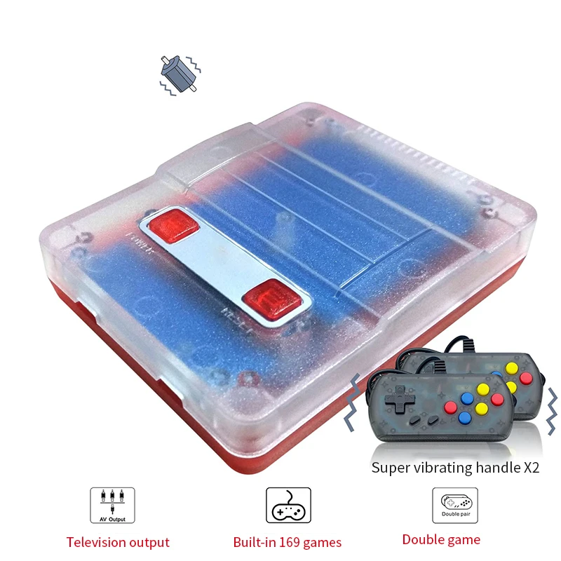 Портативная игровая консоль для ТВ-игр VIB, 8 бит, ретро игровая консоль, встроенный 169 игр, портативный игровой плеер, подарок
