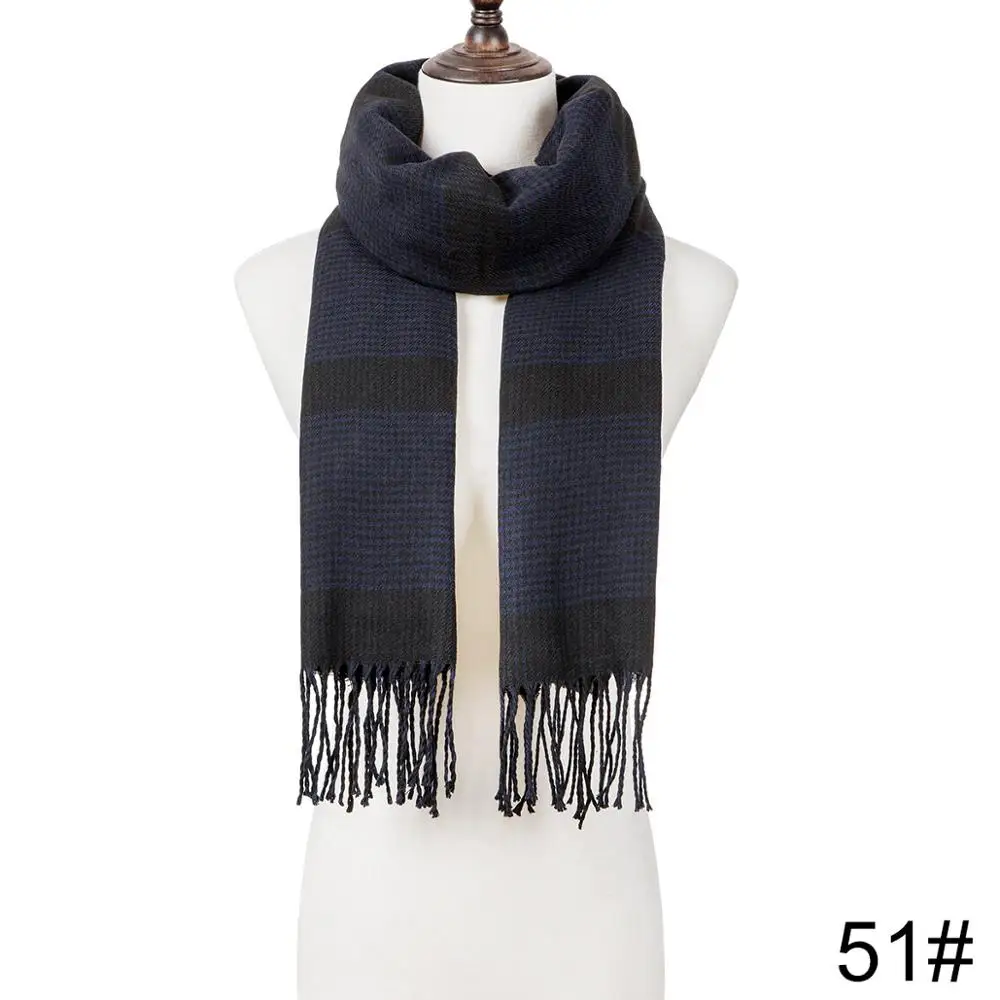 Evrfelan бренд роскошный женский шарф Классический плед Зимний шарф шали прямоугольник длинный размер зимние шарфы Дамская шаль с кисточками bufand - Цвет: 60