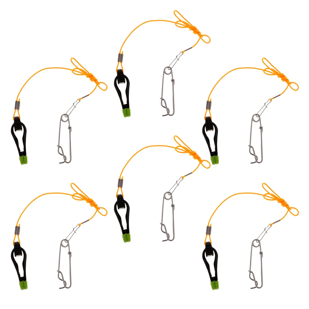 6pc Power Grip Release Clip Planer Board Boat Outfitting with Snap