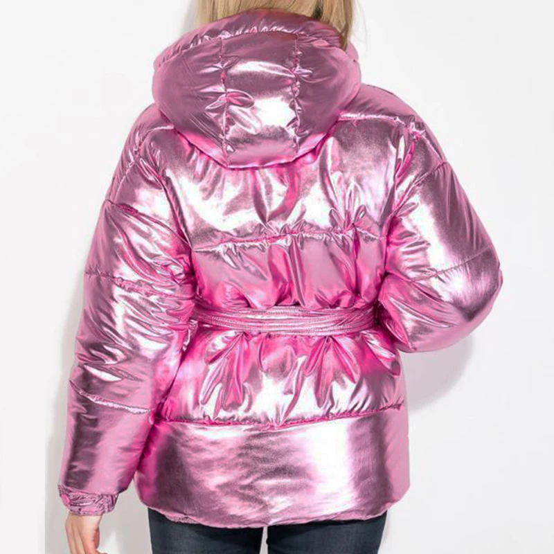 Loozykit Winter Coat Women Casual Hooded Warm Hiking Jacket Outdoor Fashion Climbing Waterproof Cotton Oversize Camping Jackets