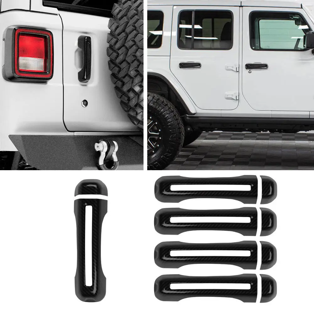 Дверная ручка ручки крышки& Задняя ручка крышки отделка Подходит для Jeep Wrangler JL