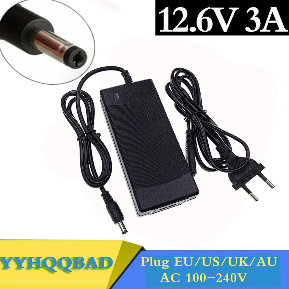12.6V 3A Lithium Battery Charger for 3S 10.8V 11.1V 12V li-ion polymer batterry Fishing light Electric drill battery charger charger adapter battery charger adapter