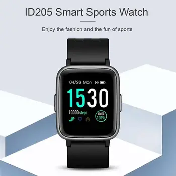 

ID205 Smart Watch 5ATM Waterproof Heart Rate Sleep Monitor Pedometer Bracelet Step Monitoring and Heart Rate Monitoring