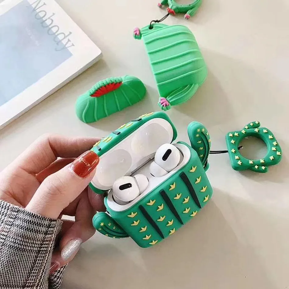 Чехол для наушников для Airpods Pro Чехол силиконовый милый поросенок кактус медведь Мультяшные наушники/Earpods чехол для Apple Air pods Pro 3 чехол s