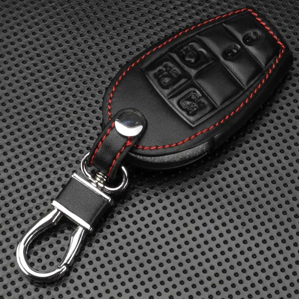 Jingyuqin кожаный дистанционный брелок-держатель Чехлы для Chrysler город и страна D-odge большой караван 5/6 BTN