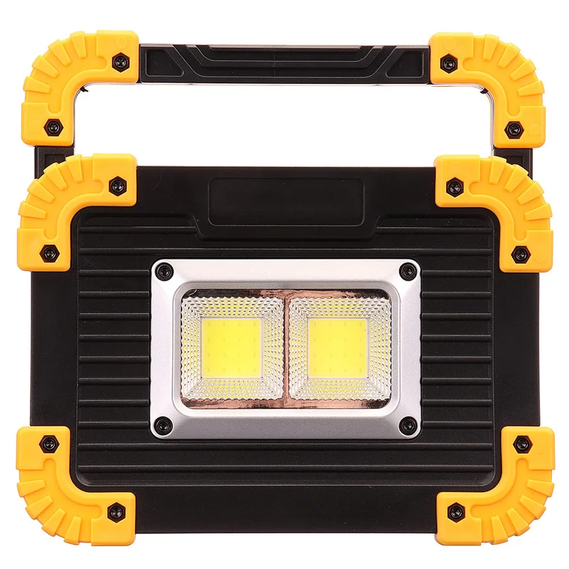 COB Rechargeable Work Lamp Floodlight 20w USB Charging Portable Searchlight Emergency Lantern Light Led Flood Light Use