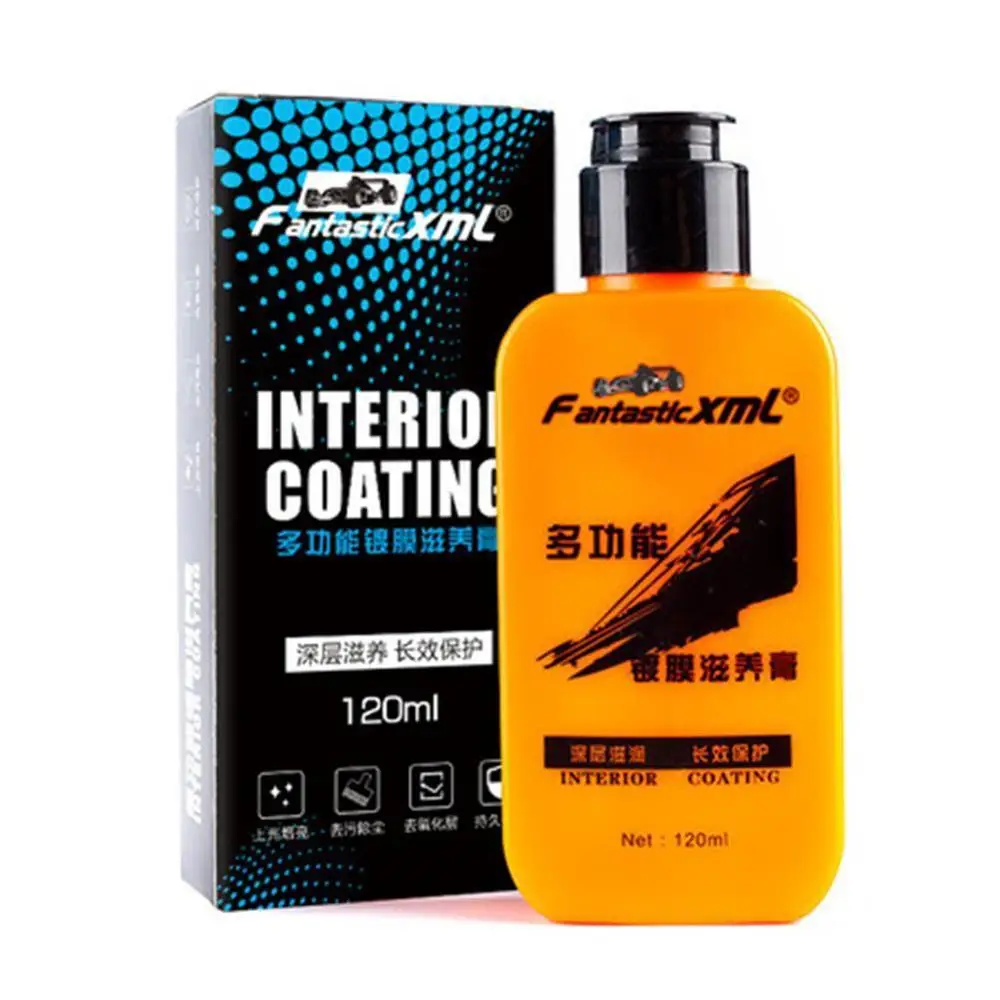  Car Leather Refurbished Coating Paste Decontamination Maintenance Agent Car Seat Center Console Lea